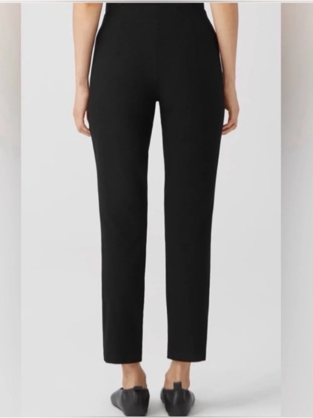 Eileen Fisher Stretch Crepe Tapered Ankle Pant